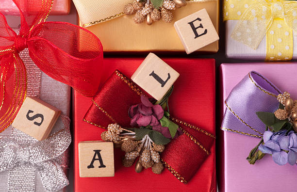 Craft paper gift wrapping