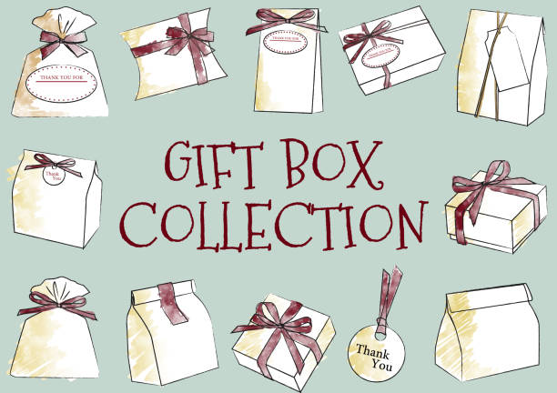 Dried flowers and natural accents on gift packaging